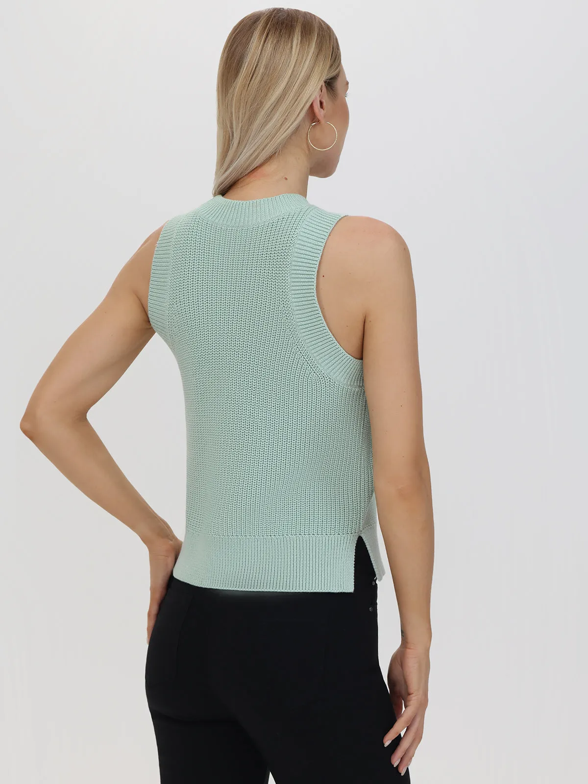 Demi: High Crewneck Cotton Tank sold by 525 America product image thumbnail 3