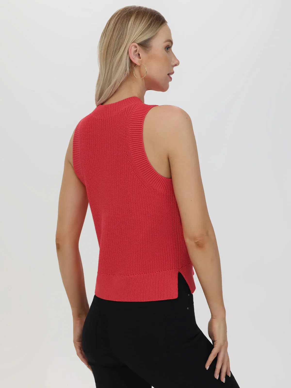 Demi: High Crewneck Cotton Tank sold by 525 America product image thumbnail 3