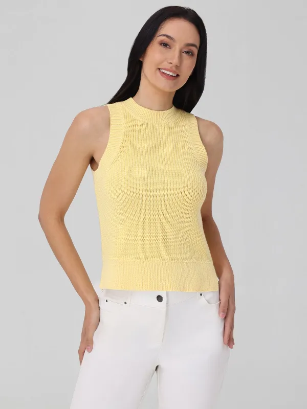 Demi: High Crewneck Cotton Tank sold by 525 America