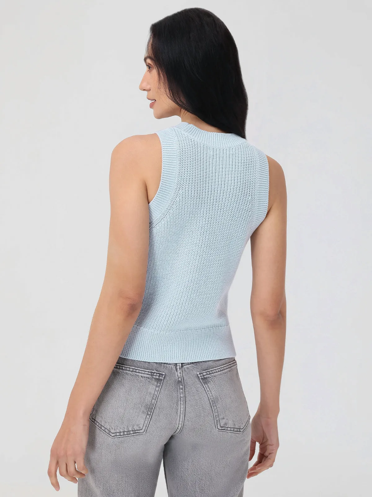 Demi: High Crewneck Cotton Tank sold by 525 America product image thumbnail 4