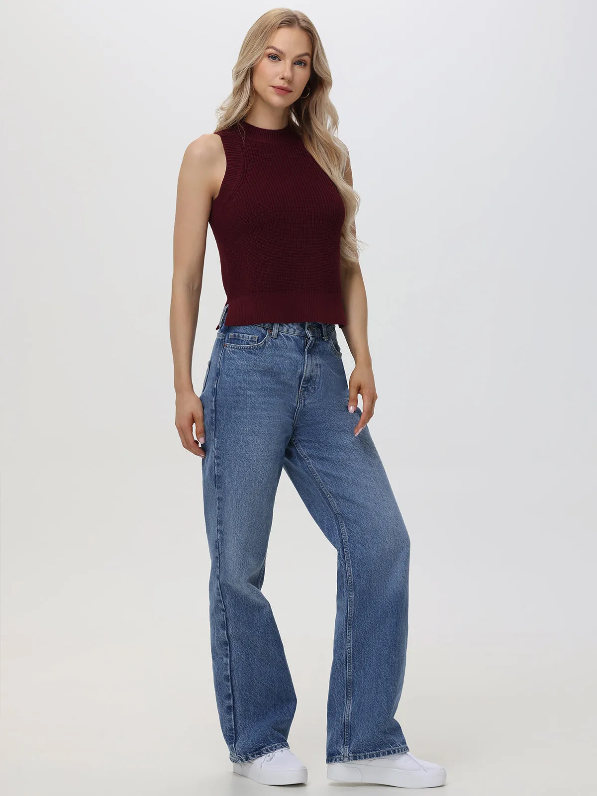 Demi: High Crewneck Cotton Tank sold by 525 America product image thumbnail 3