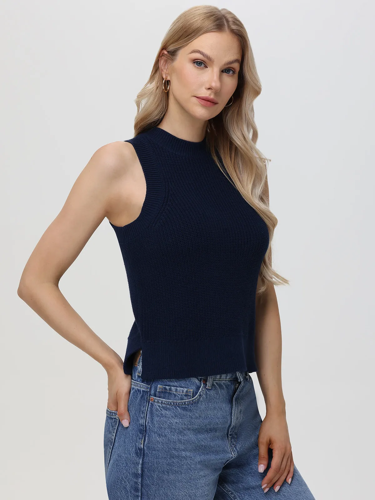 Demi: High Crewneck Cotton Tank sold by 525 America product image thumbnail 2