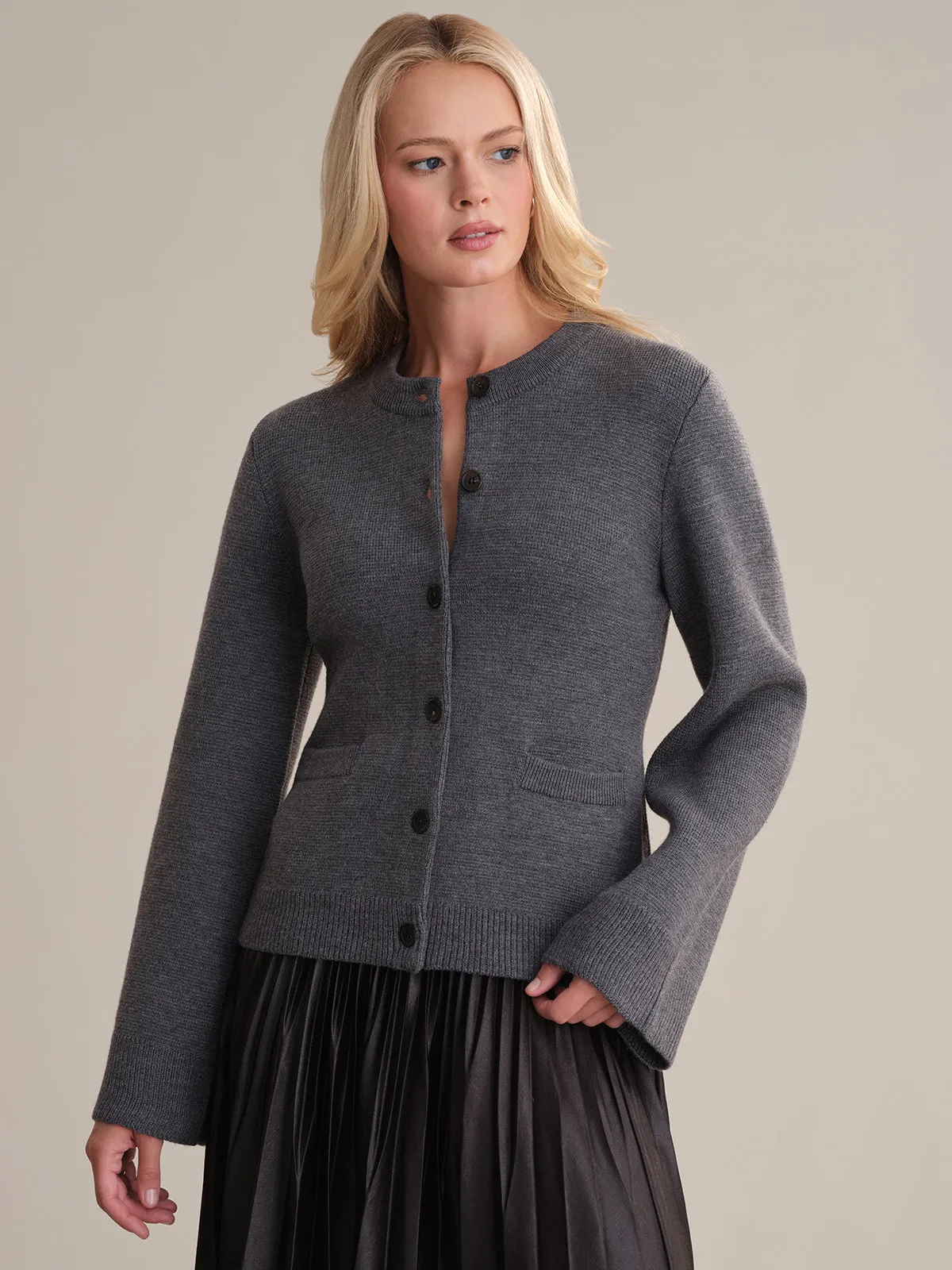 Catherine: Wool Cardigan sold by 525 America