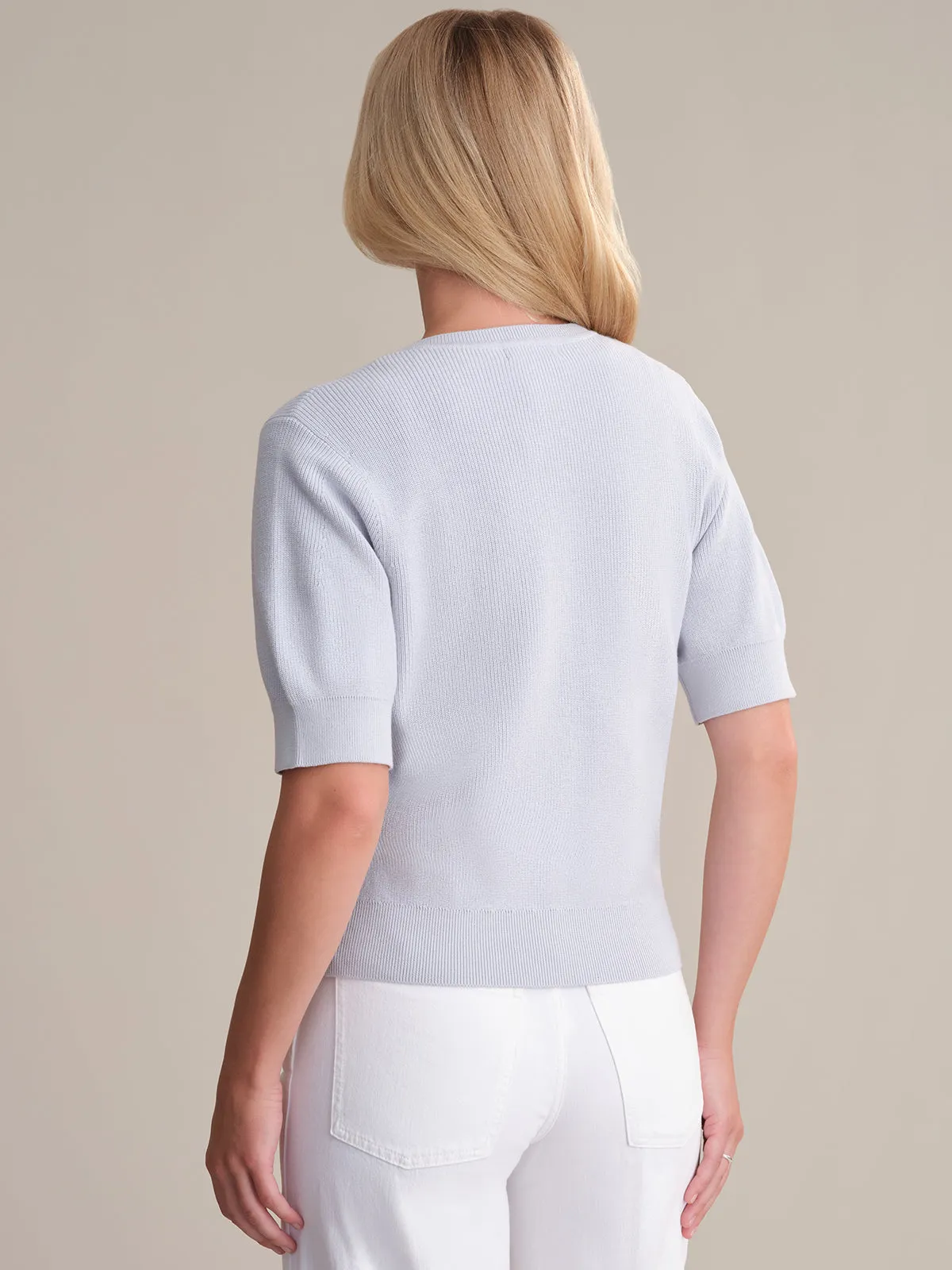 Carlota: Puff Sleeve Cotton Top sold by 525 America product image thumbnail 3