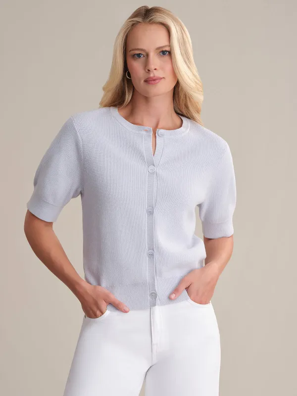 Carlota: Puff Sleeve Cotton Top sold by 525 America