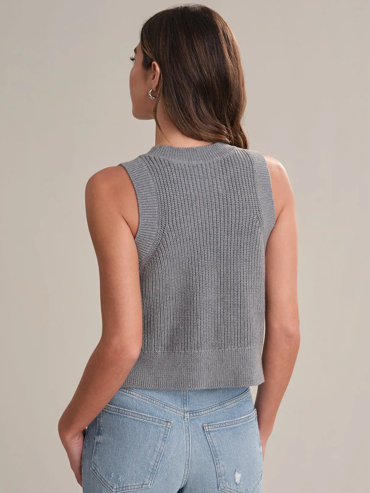 Demi: High Crewneck Cotton Tank sold by 525 America product image thumbnail 3