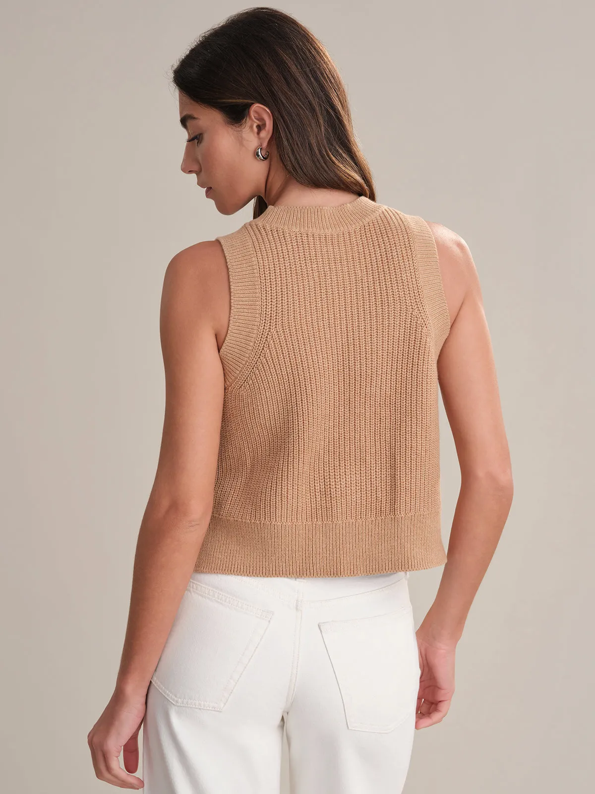 Demi: High Crewneck Cotton Tank sold by 525 America product image thumbnail 3