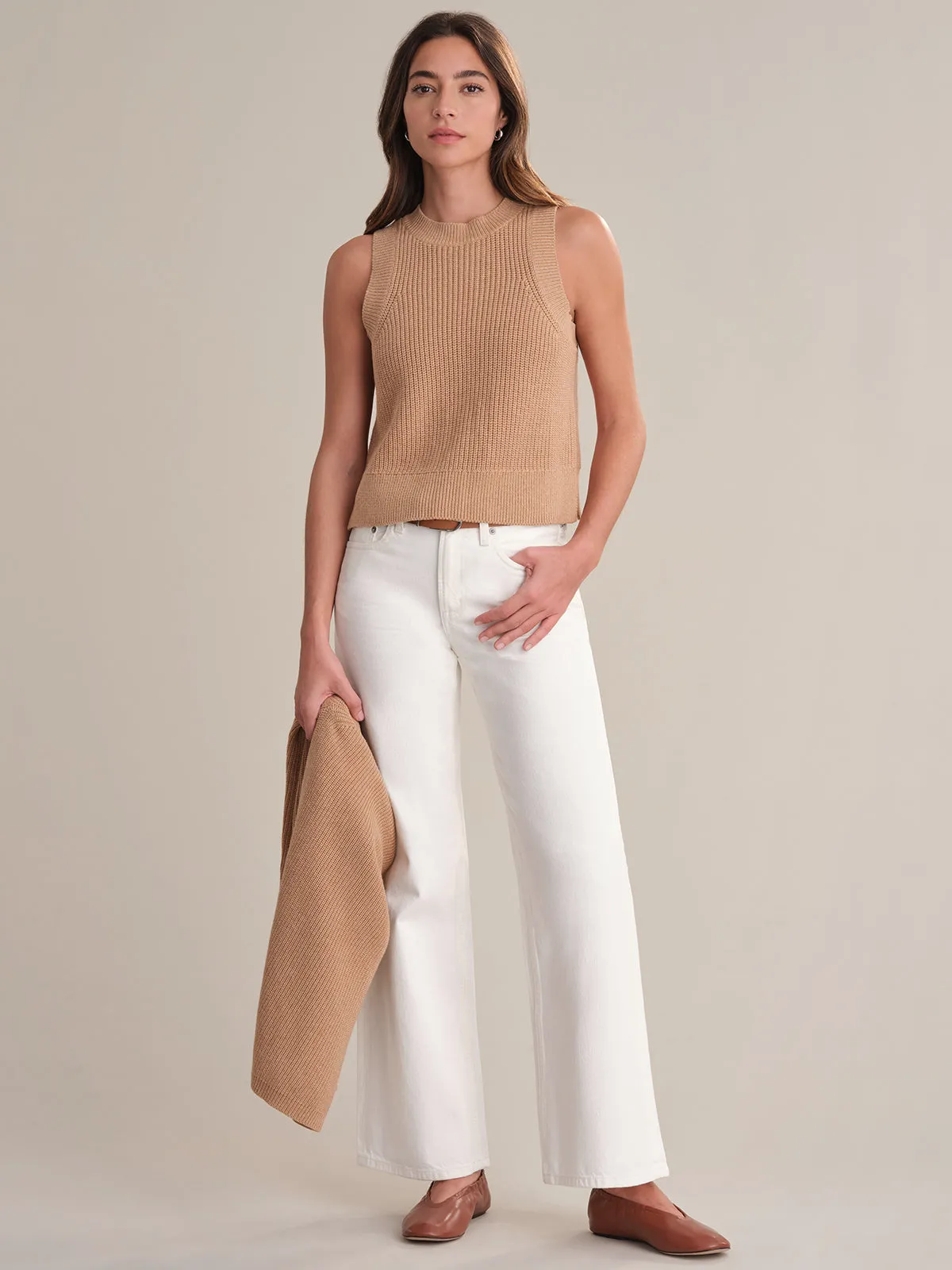 Demi: High Crewneck Cotton Tank sold by 525 America product image thumbnail 4