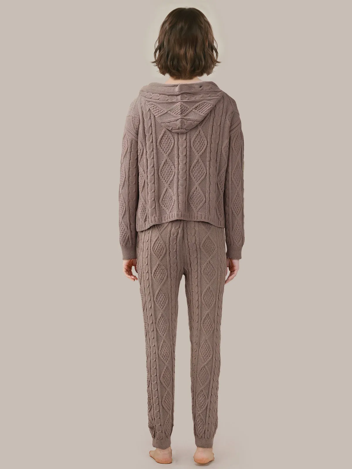 Hallie: Chenille Cable Hoodie & Jogger Set sold by 525 America product image thumbnail 3