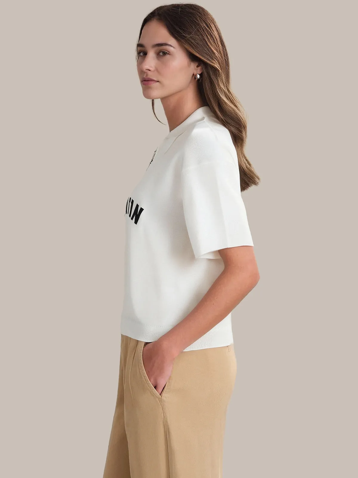 Manhattan: Cotton Zip Neck Pullover sold by 525 America product image thumbnail 2