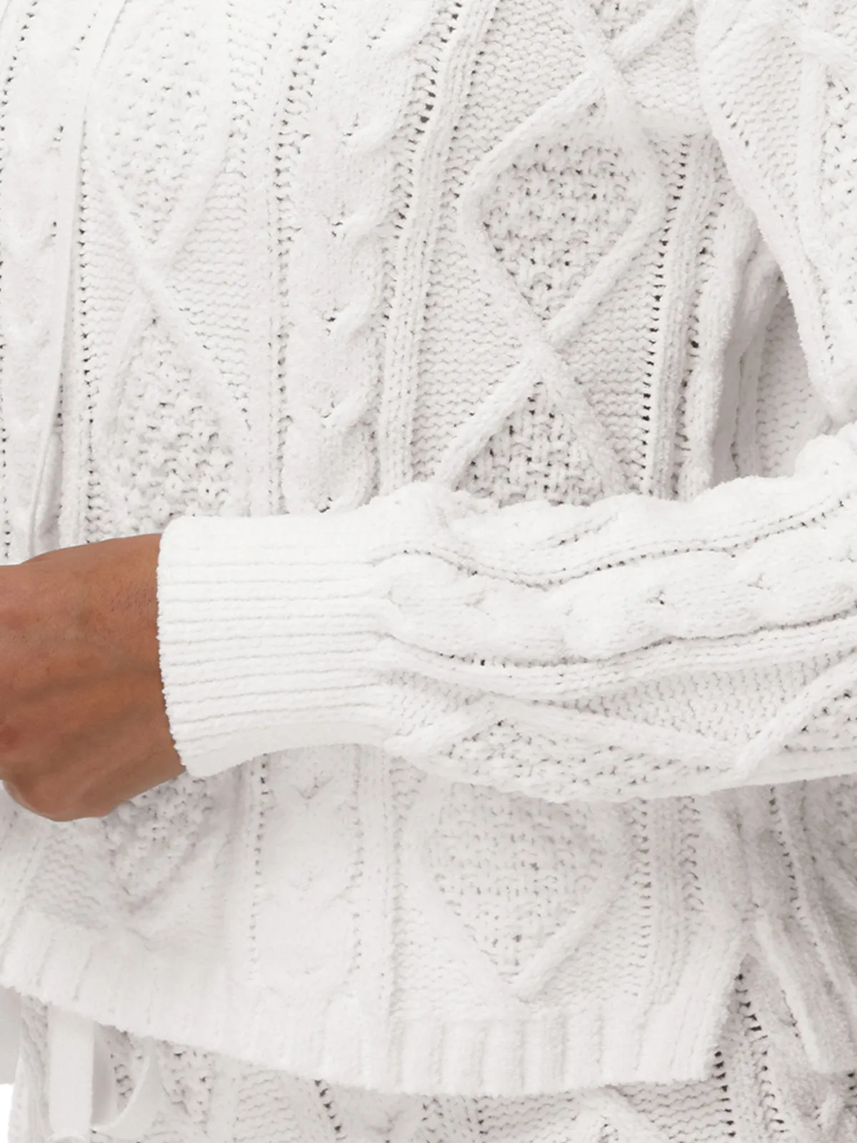 Sutton: Chenille Cable Hoodie & Short Set sold by 525 America product image thumbnail 5