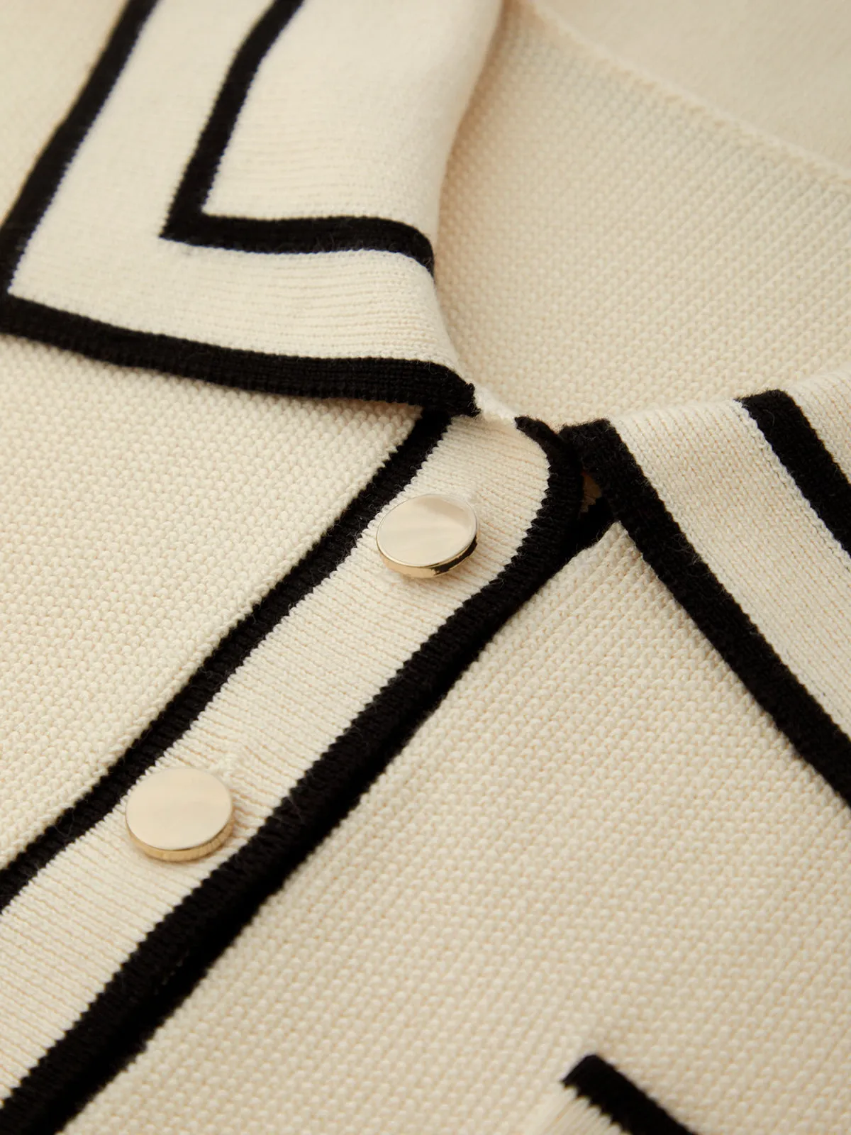 Vita: Contrast Trim Cotton Pullover sold by 525 America product image thumbnail 4