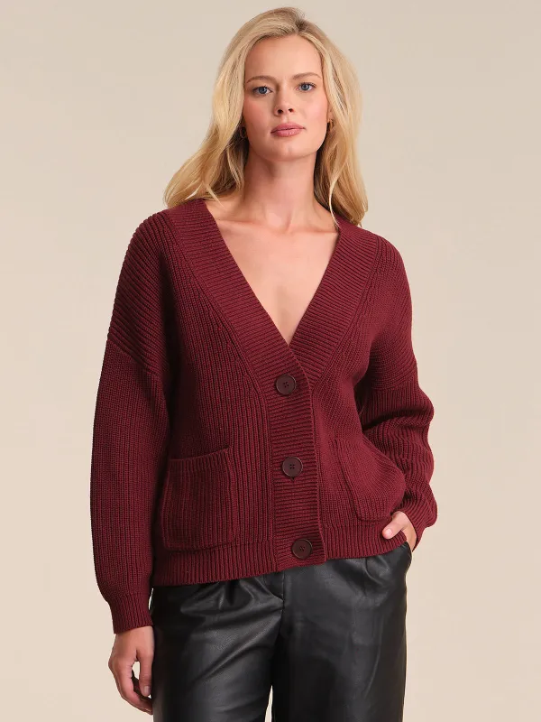 Celeste: Button Down Cotton Cardigan sold by 525 America