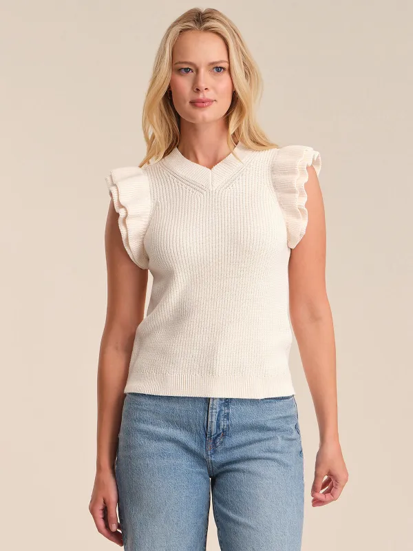 Faye: Ruffle Top sold by 525 America