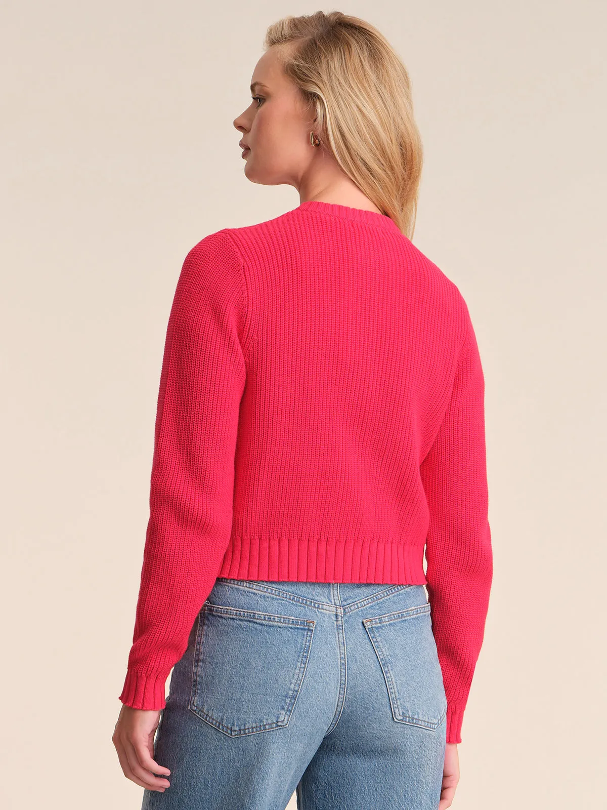 Palmer: Crewneck Cotton Cardigan sold by 525 America product image thumbnail 3