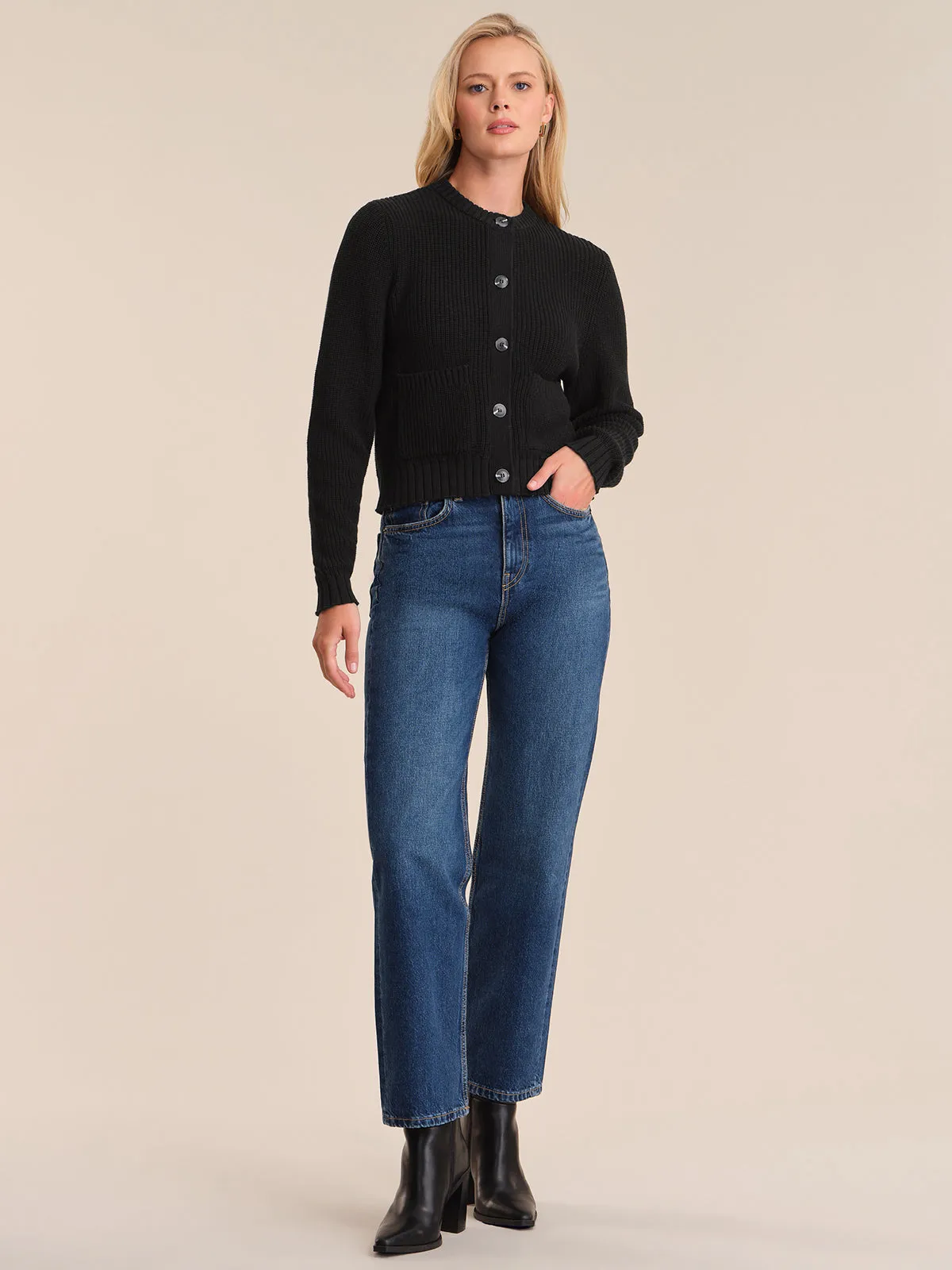 Palmer: Crewneck Cotton Cardigan sold by 525 America product image thumbnail 4