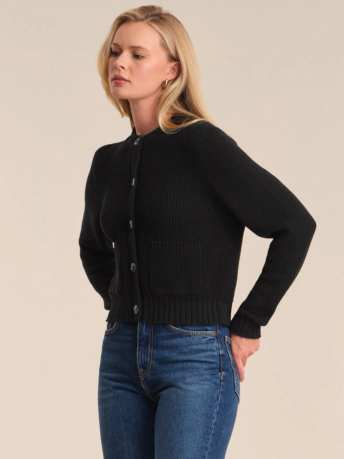 Palmer: Crewneck Cotton Cardigan sold by 525 America product image thumbnail 2