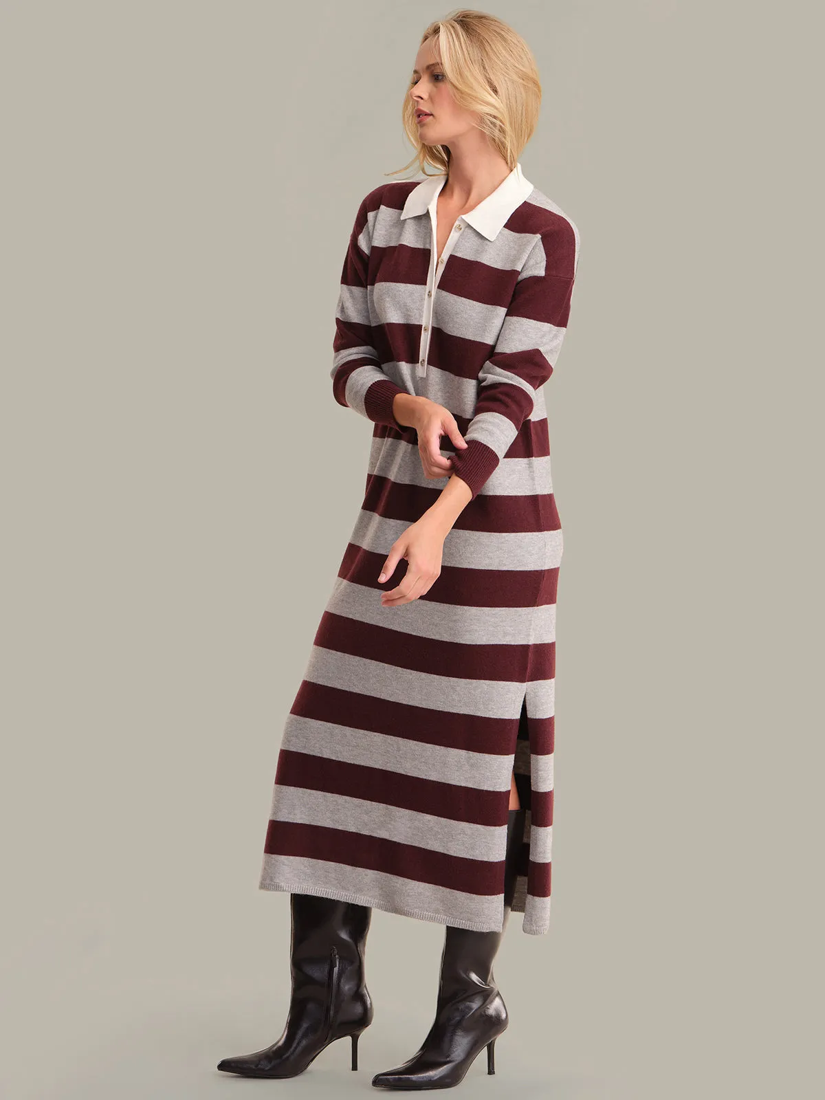 Ruthie: Rugby Stripe Maxi Dress sold by 525 America product image thumbnail 2
