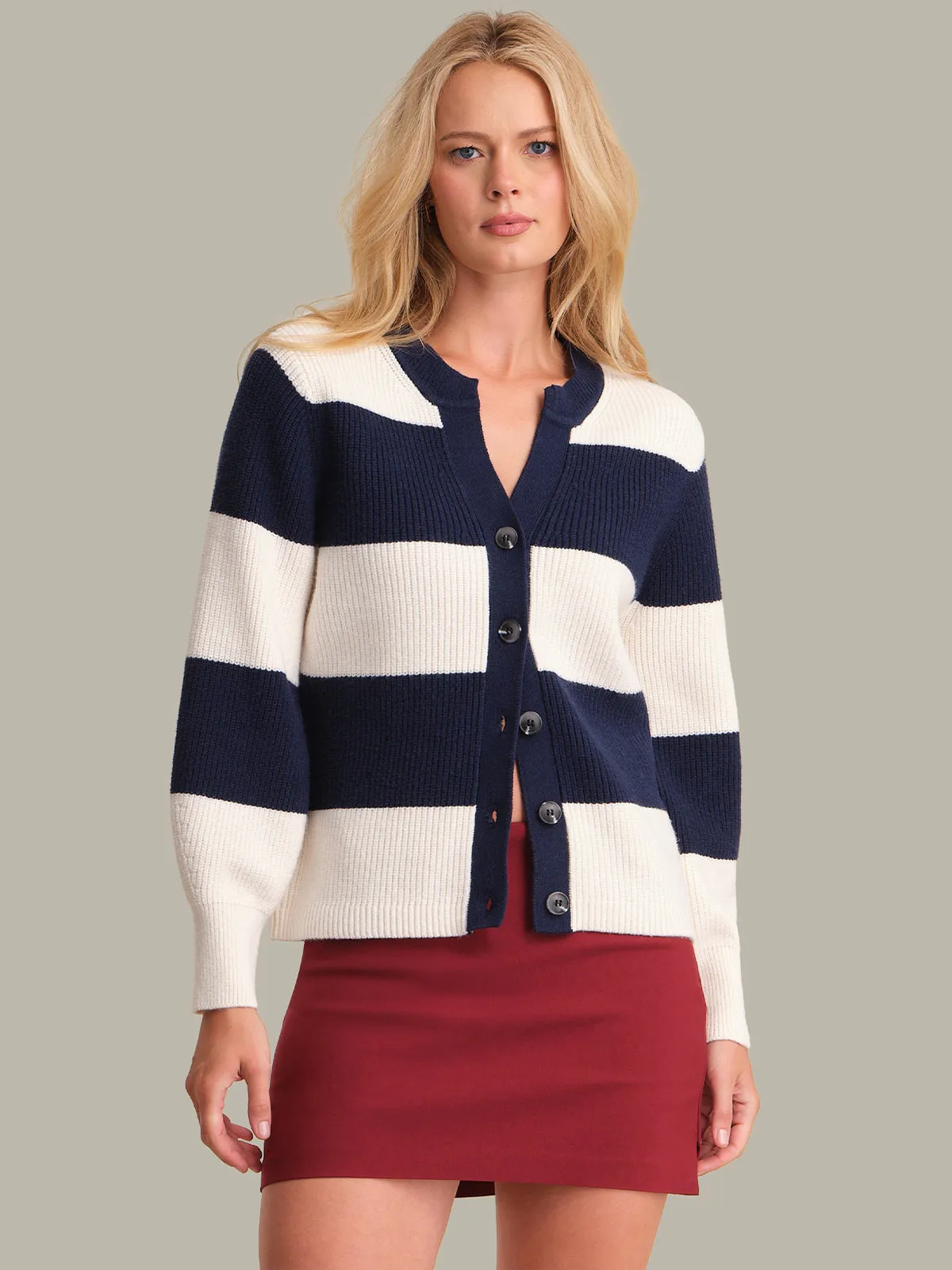Lottie: Rugby Cardigan sold by 525 America