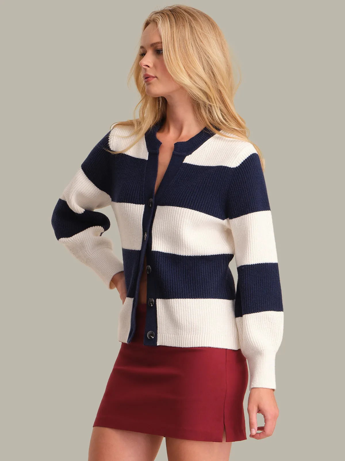 Lottie: Rugby Cardigan sold by 525 America product image thumbnail 2