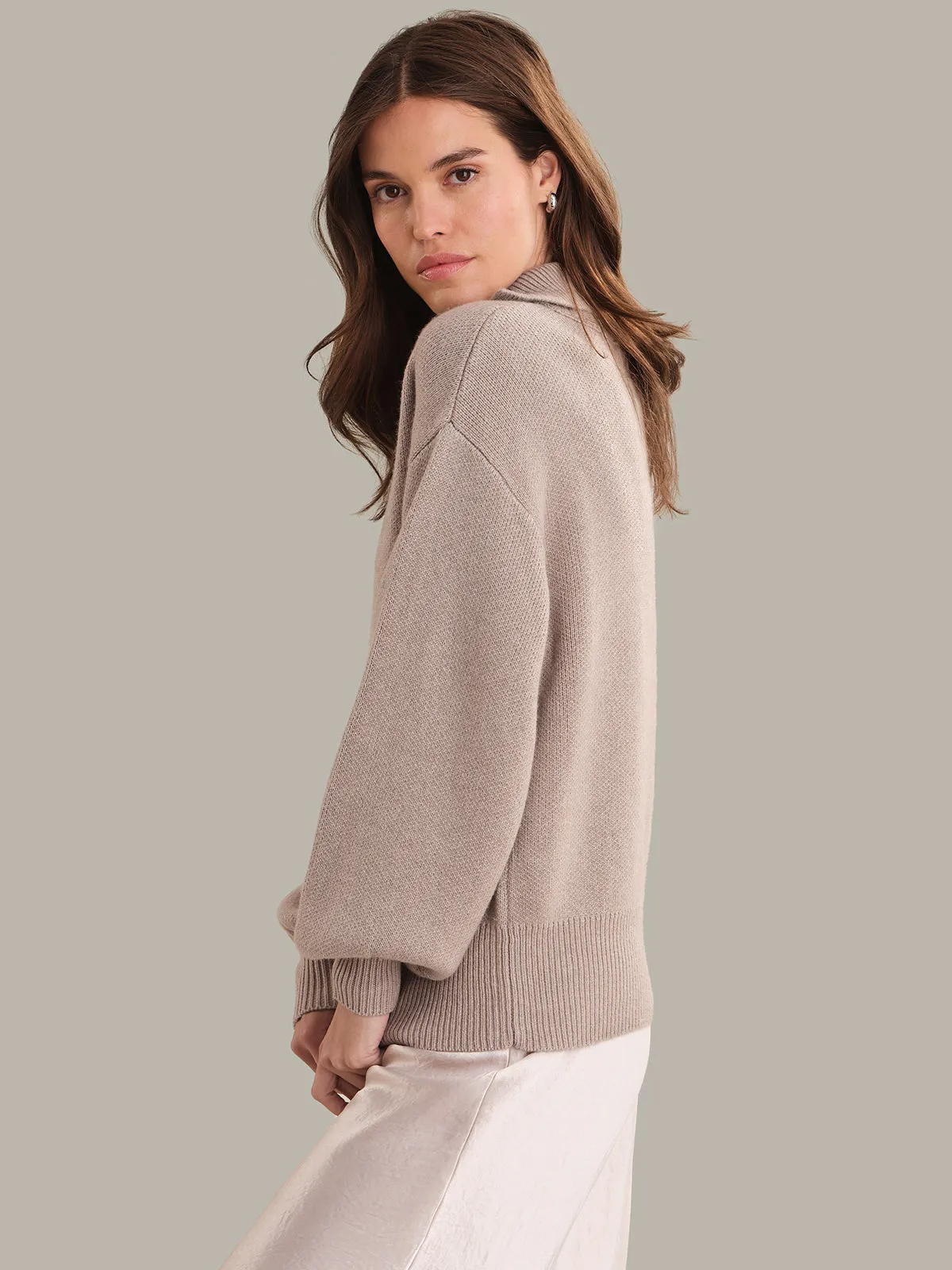 Skylar: Open Collar Polo Pullover sold by 525 America product image thumbnail 2