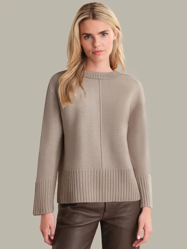 Maren: Seam Front Crewneck Sweater sold by 525 America