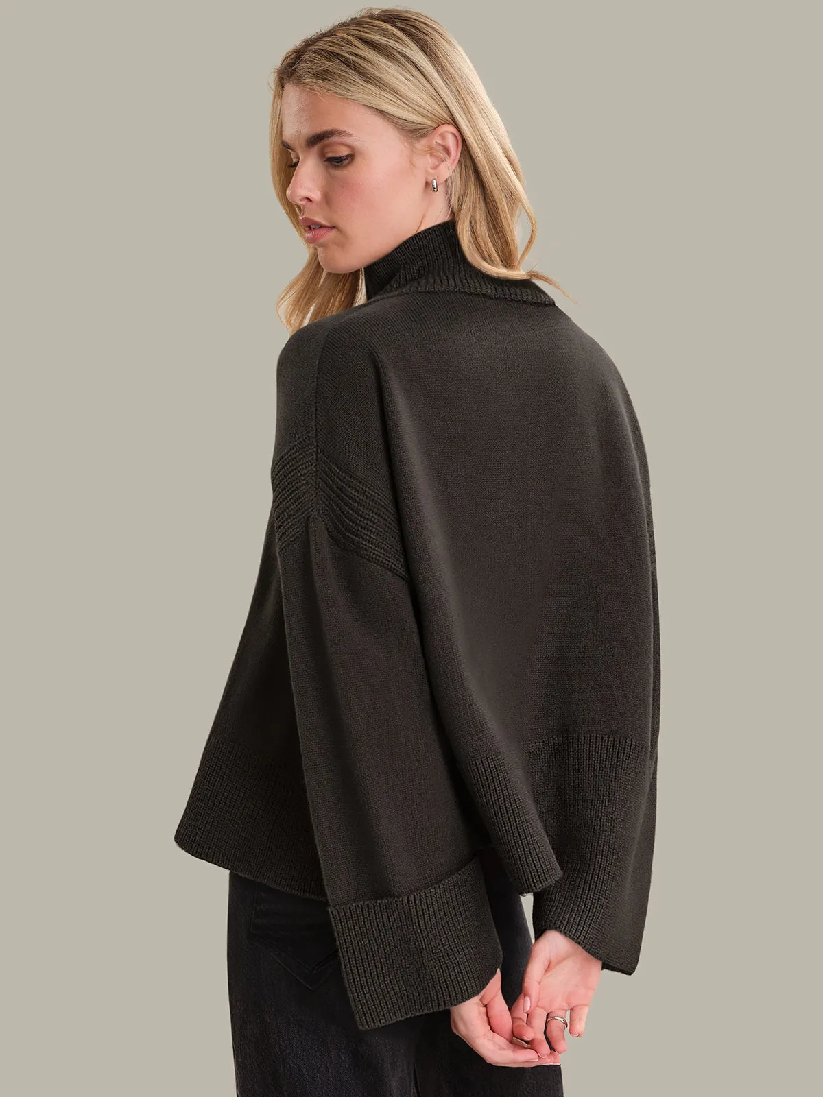 Hazel: Turtleneck Cotton Sweater sold by 525 America product image thumbnail 3