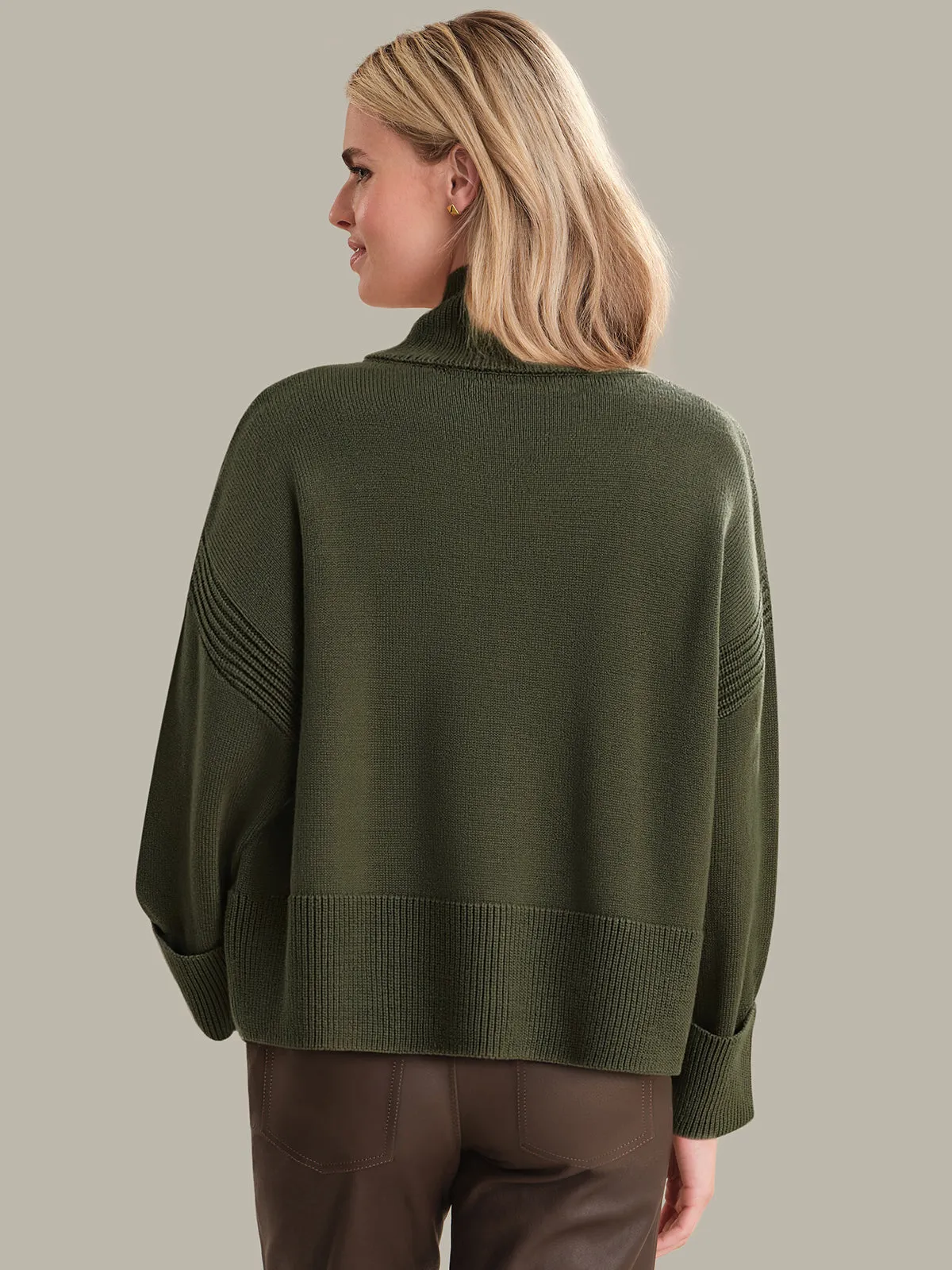 Hazel: Cotton Turtleneck Sweater sold by 525 America product image thumbnail 3