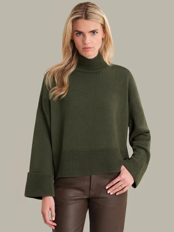 Hazel: Cotton Turtleneck Sweater sold by 525 America
