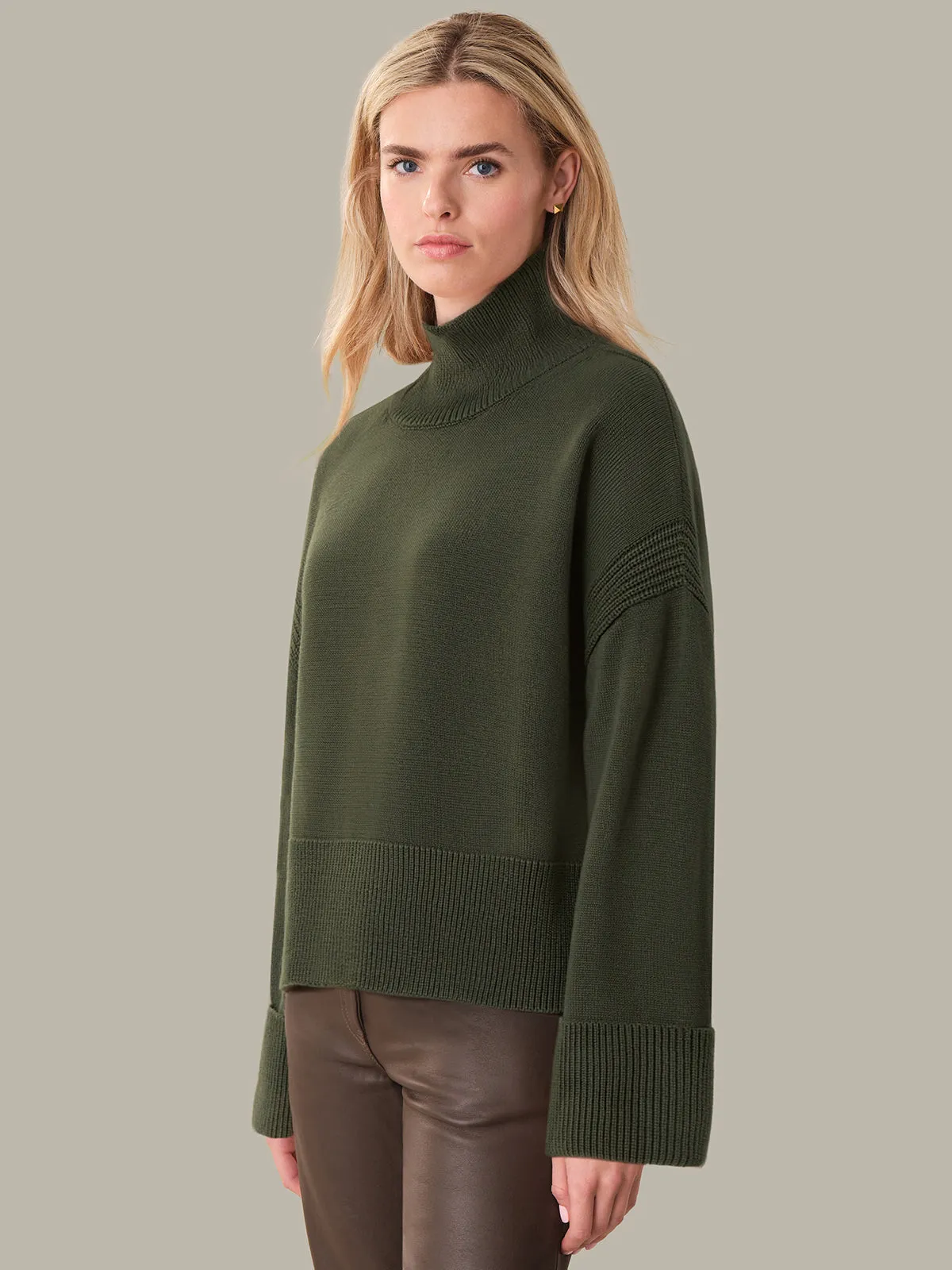 Hazel: Cotton Turtleneck Sweater sold by 525 America product image thumbnail 2