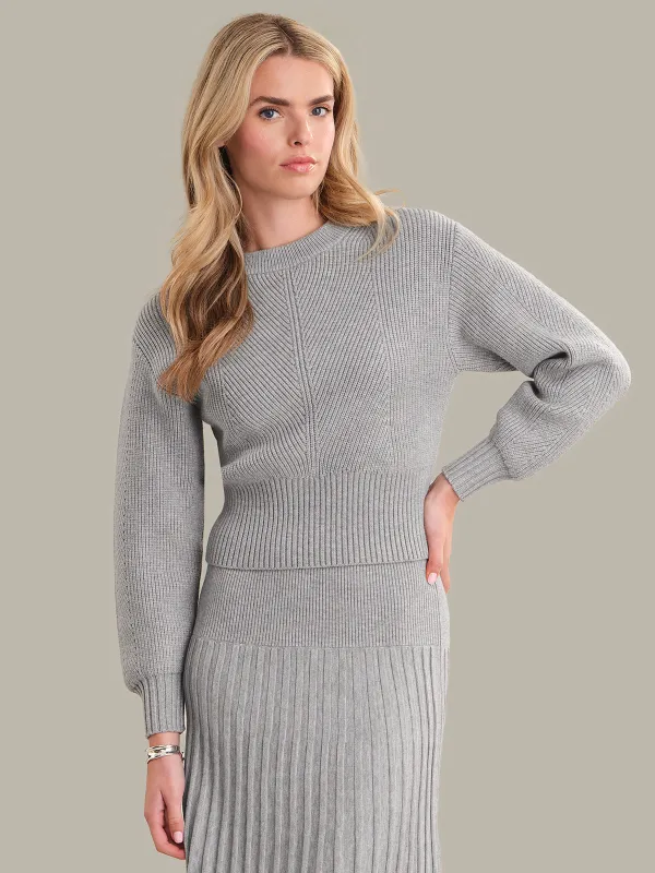 Chelsea: Shaker Stitch Crewneck Sweater sold by 525 America
