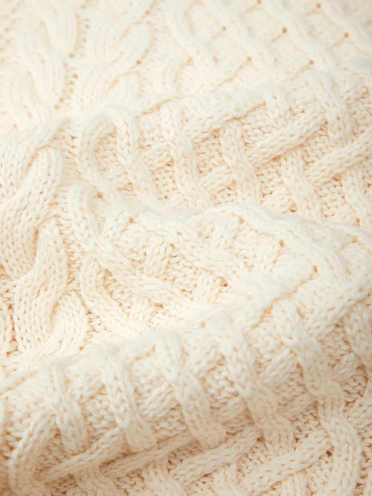 Sawyer: Cotton Crewneck Cable Knit Sweater sold by 525 America product image thumbnail 5