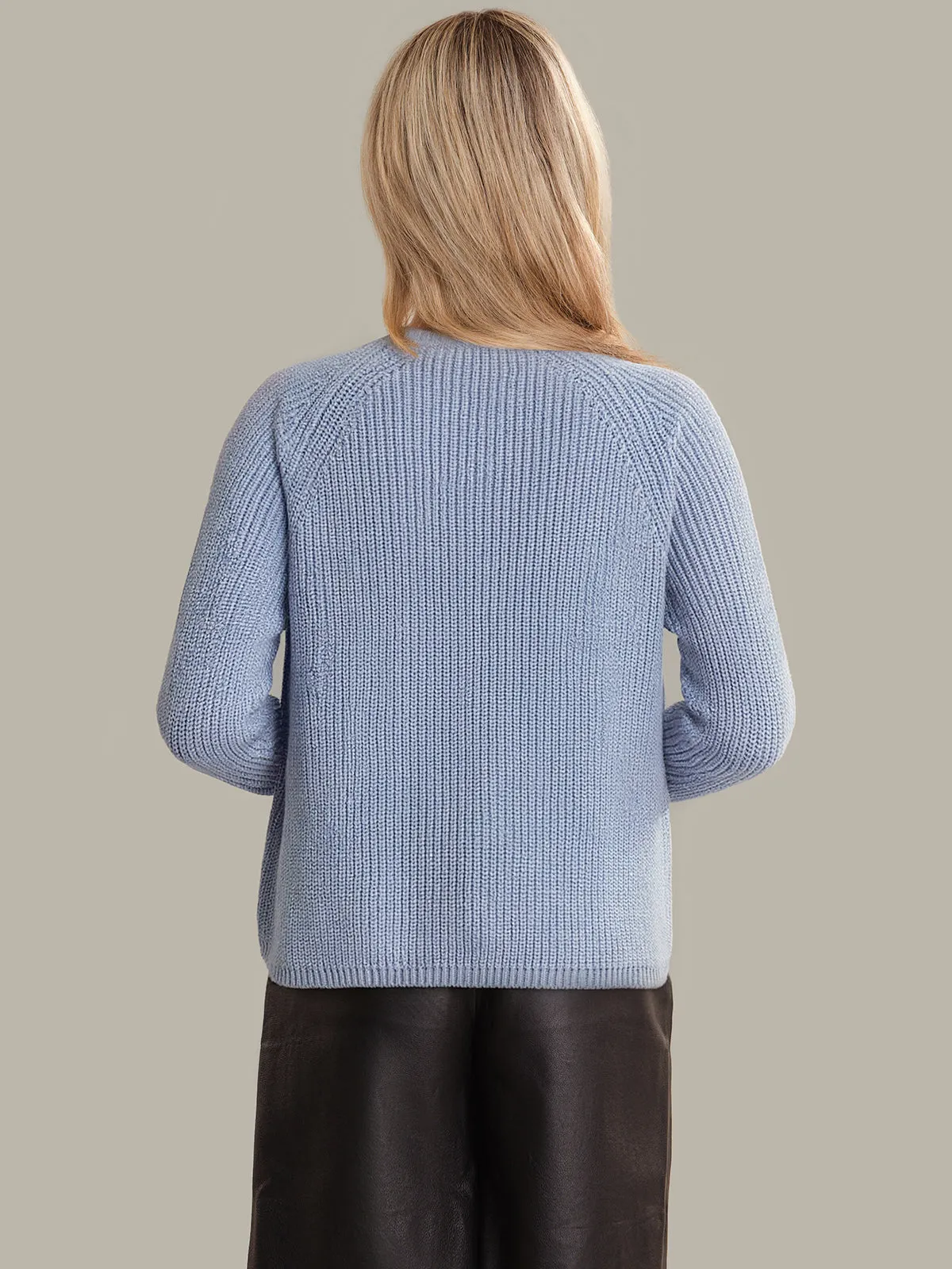Jane: Crewneck Shaker Stitch Cotton Sweater sold by 525 America product image thumbnail 3