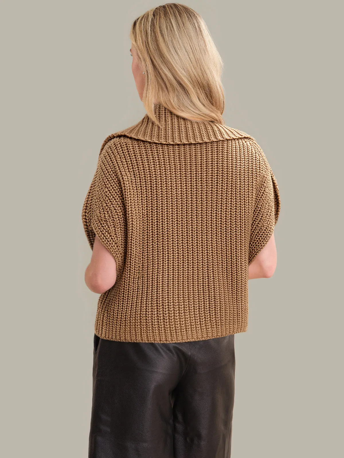 Cate: Sleeveless Turtleneck Sweater sold by 525 America product image thumbnail 3