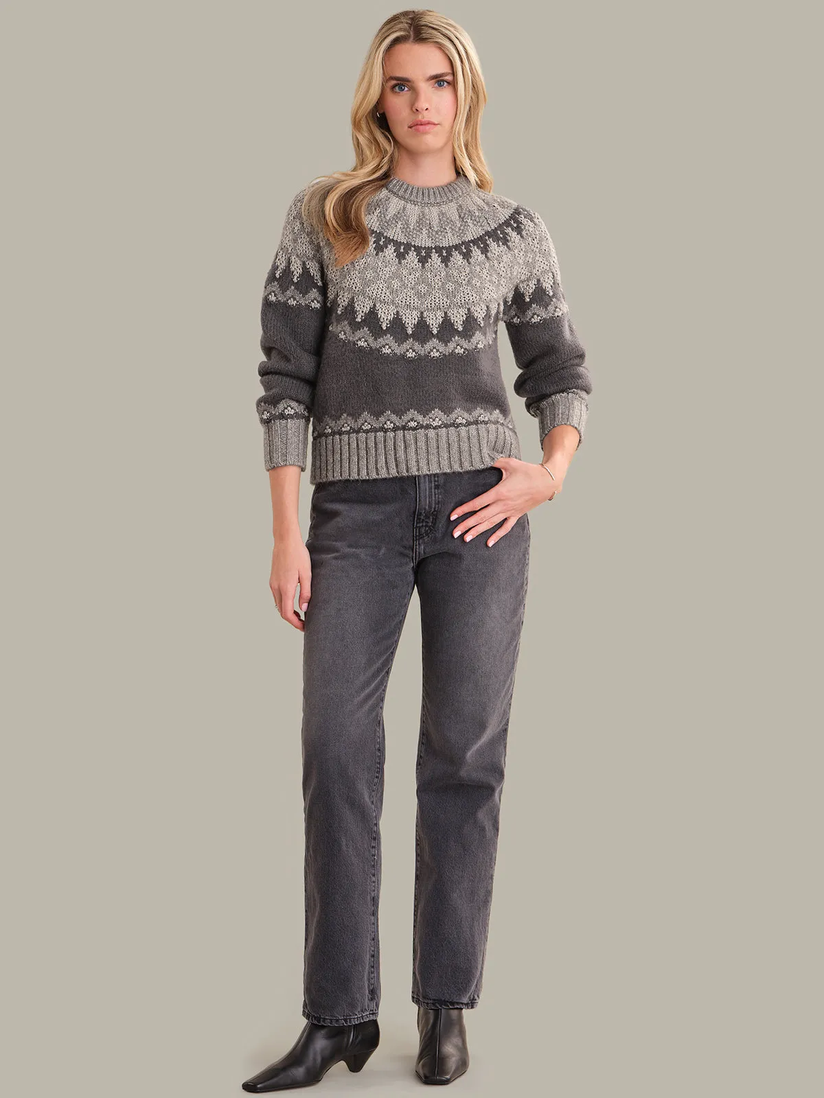 Indie: Fair Isle Raglan Pullover sold by 525 America product image thumbnail 4