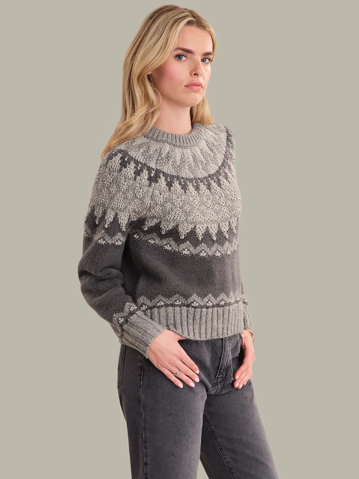 Indie: Fair Isle Raglan Pullover sold by 525 America product image thumbnail 2
