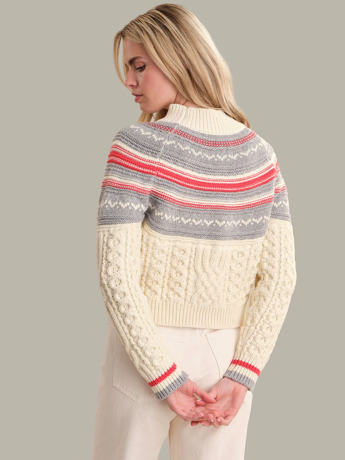 Anya: Fair Isle Yoke Sweater sold by 525 America product image thumbnail 3