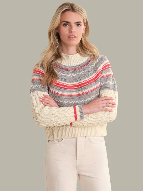 Anya: Fair Isle Yoke Sweater sold by 525 America