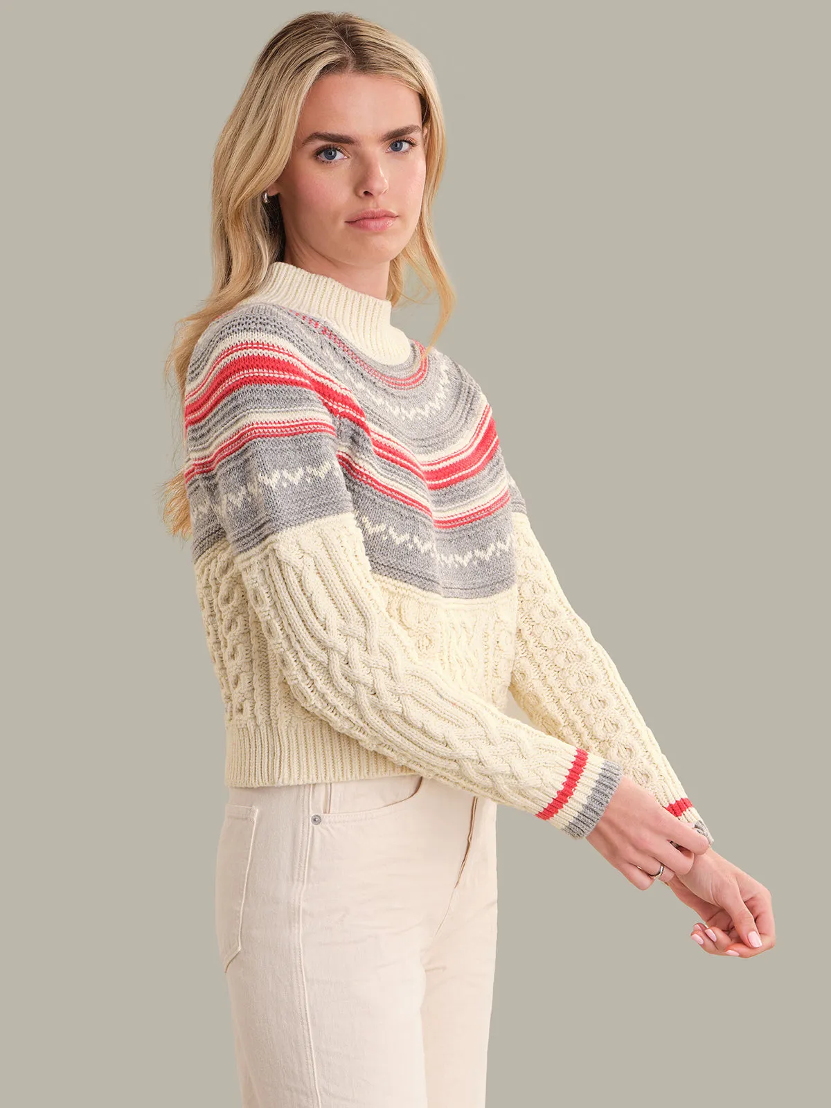 Anya: Fair Isle Yoke Sweater sold by 525 America product image thumbnail 2