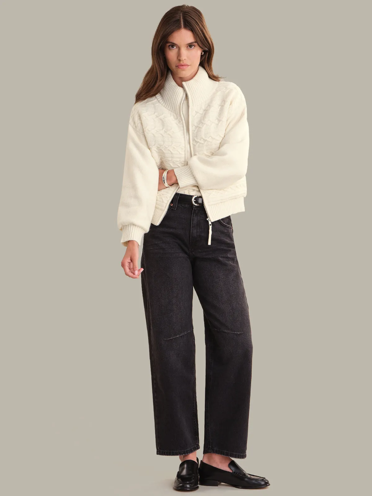 Alpine: Cable Knit Zip Up sold by 525 America product image thumbnail 4