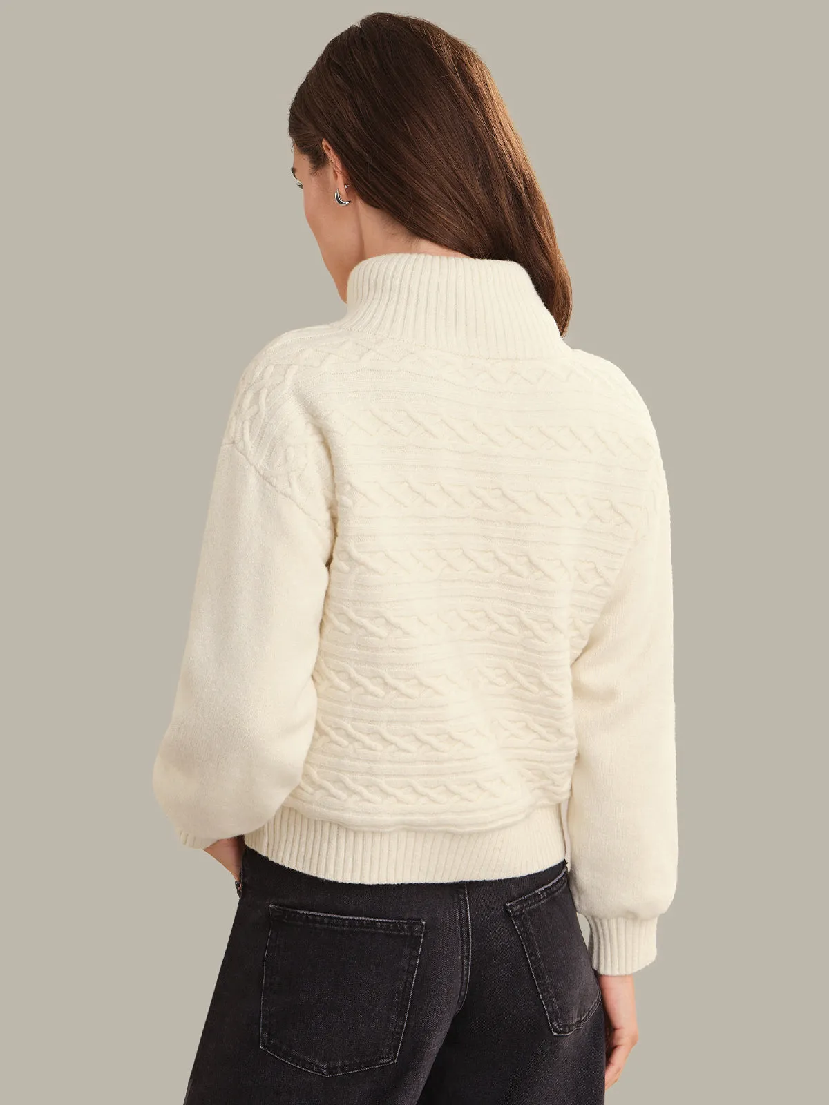 Alpine: Cable Knit Zip Up sold by 525 America product image thumbnail 3