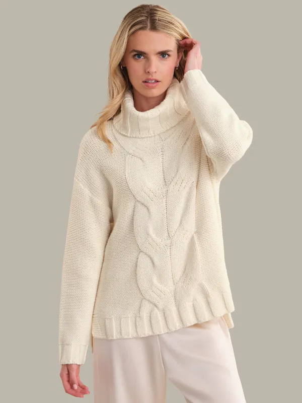 Lark: Cable Turtleneck Sweater sold by 525 America