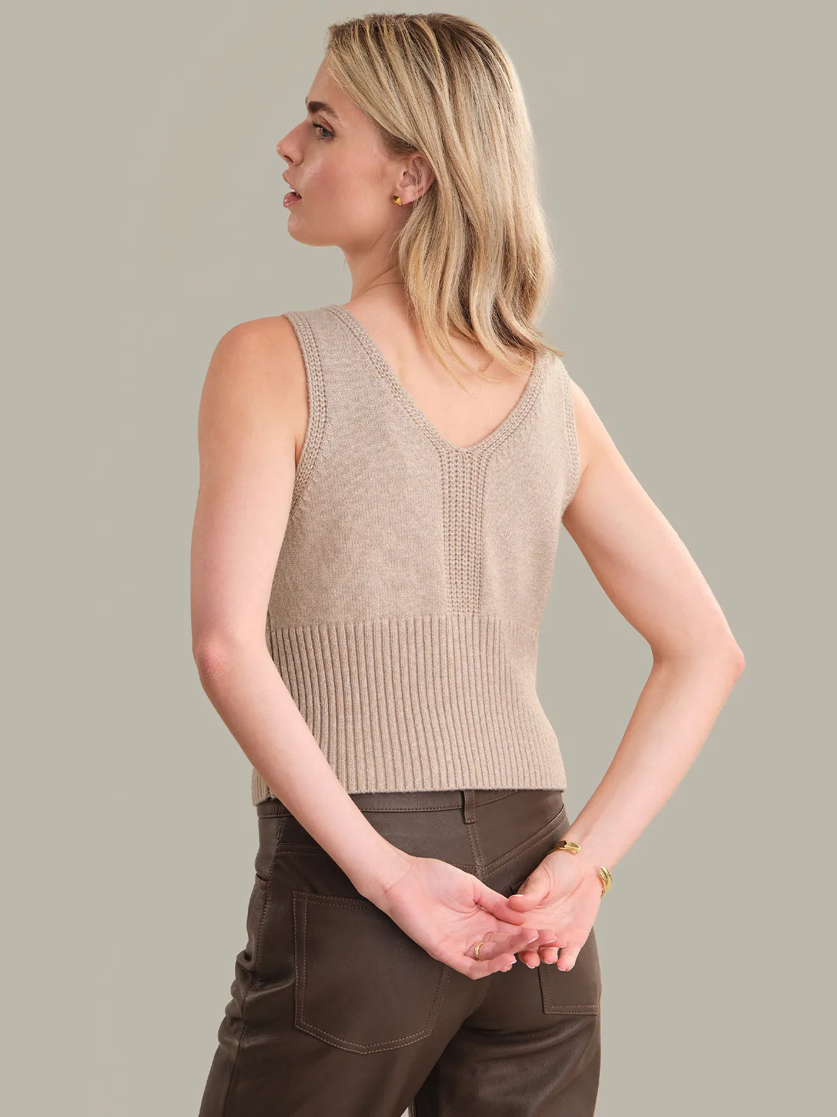 Brynn: V-Neck Tank sold by 525 America product image thumbnail 3