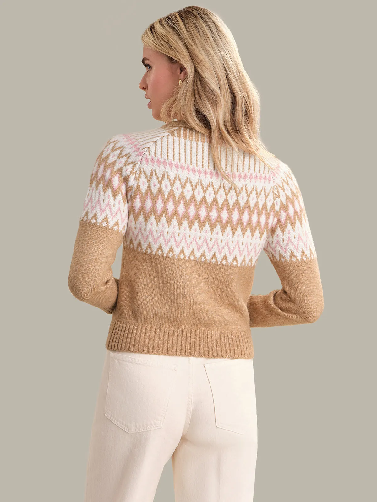 Laila: Fair Isle Cardigan sold by 525 America product image thumbnail 3
