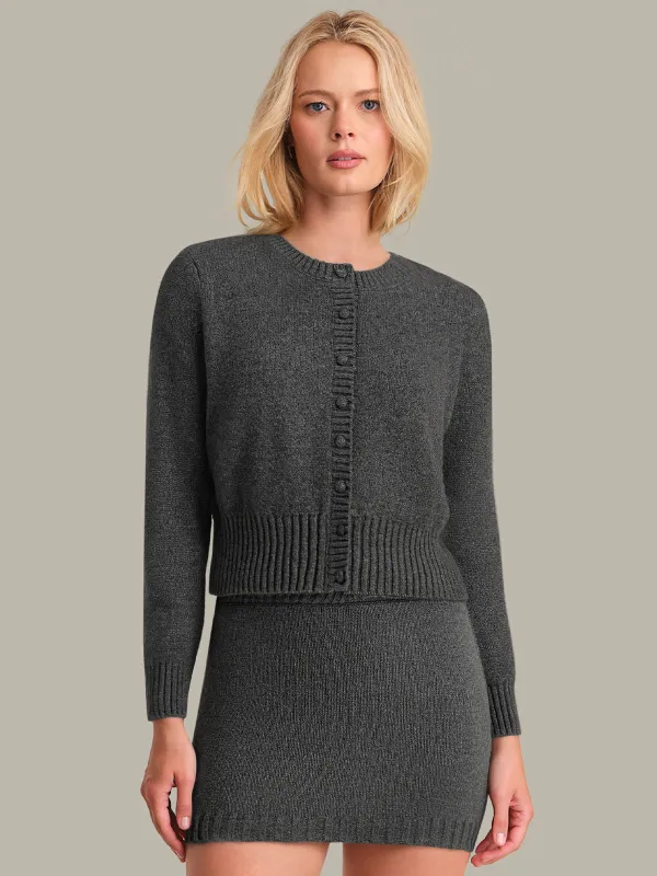 Alena: Crewneck Cardigan sold by 525 America