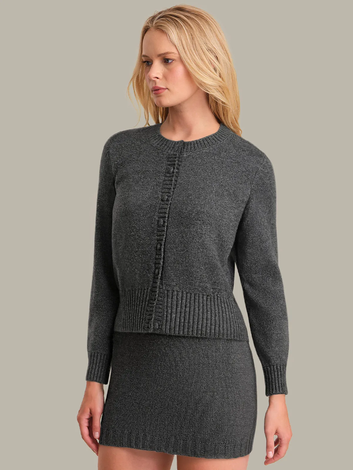 Alena: Crewneck Cardigan sold by 525 America product image thumbnail 2