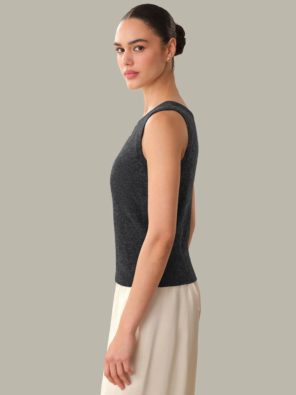Connie: Cashmere Vest sold by 525 America product image thumbnail 2