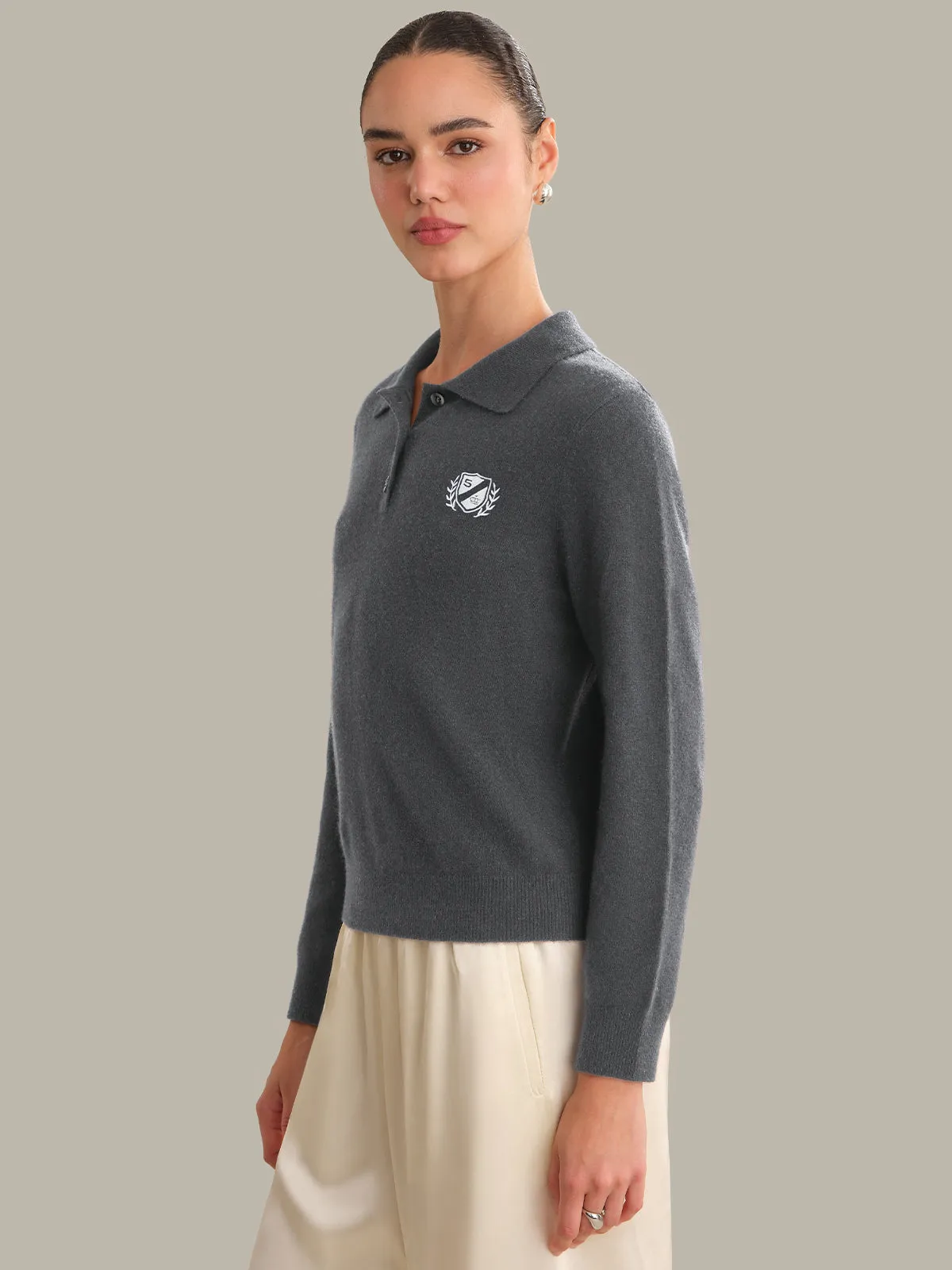 Hayes: Cashmere Classic Polo sold by 525 America product image thumbnail 2