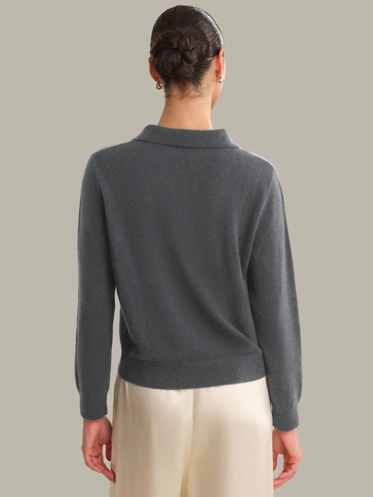 Hayes: Cashmere Classic Polo sold by 525 America product image thumbnail 3