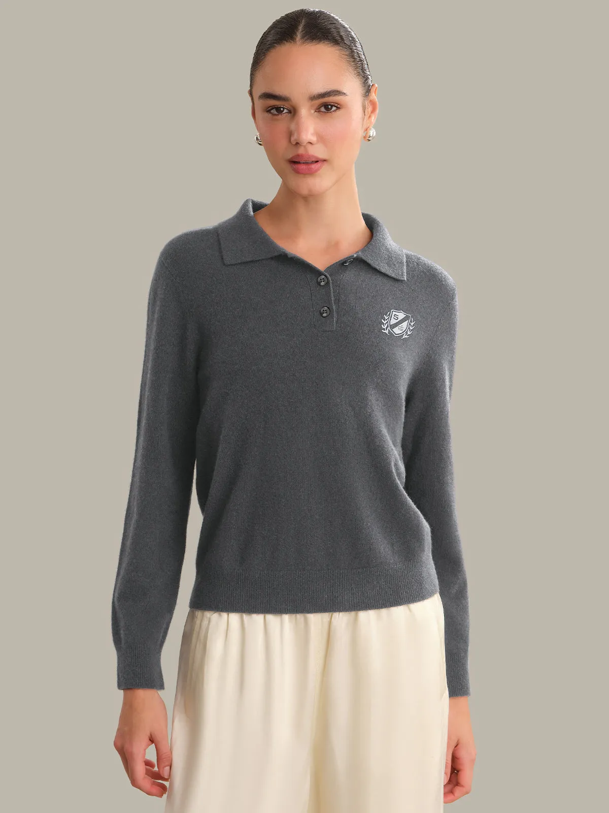Hayes: Cashmere Classic Polo sold by 525 America